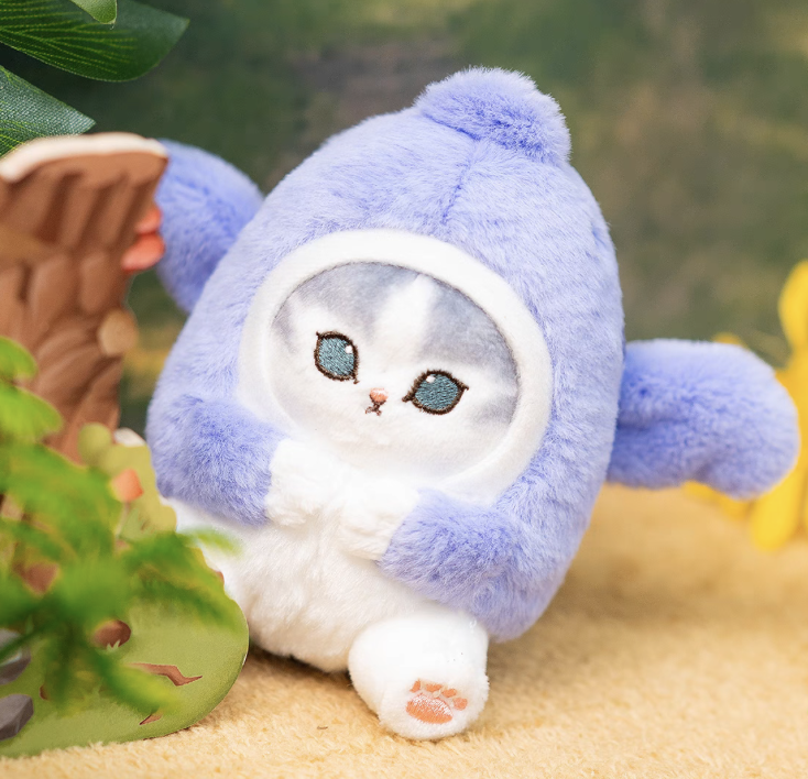 Mofusand Pterosaur Cat Plush Keychain