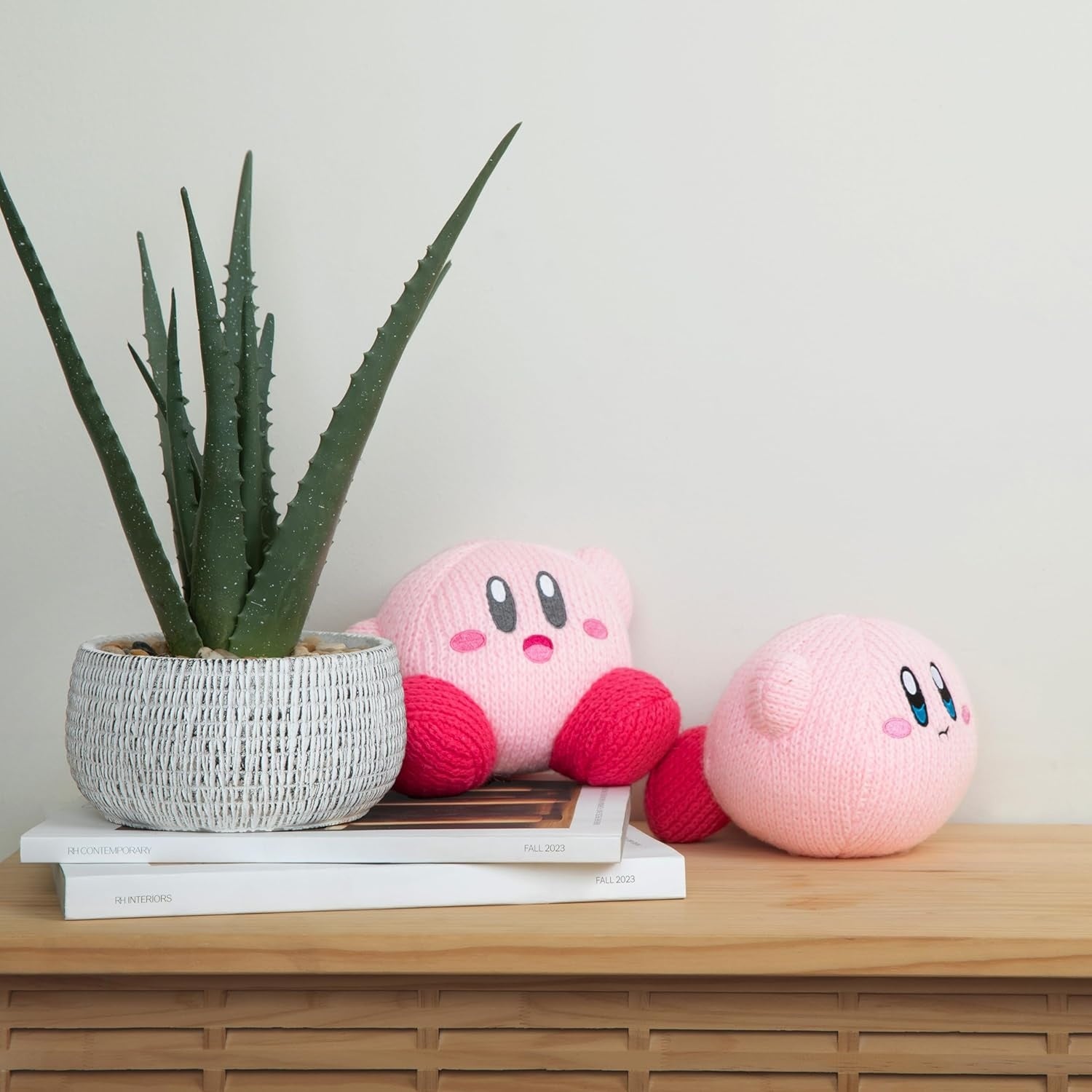 Nuiguru Knit Kirby - Waving Kirby - Plush Toy - 6 Inch - Fundom