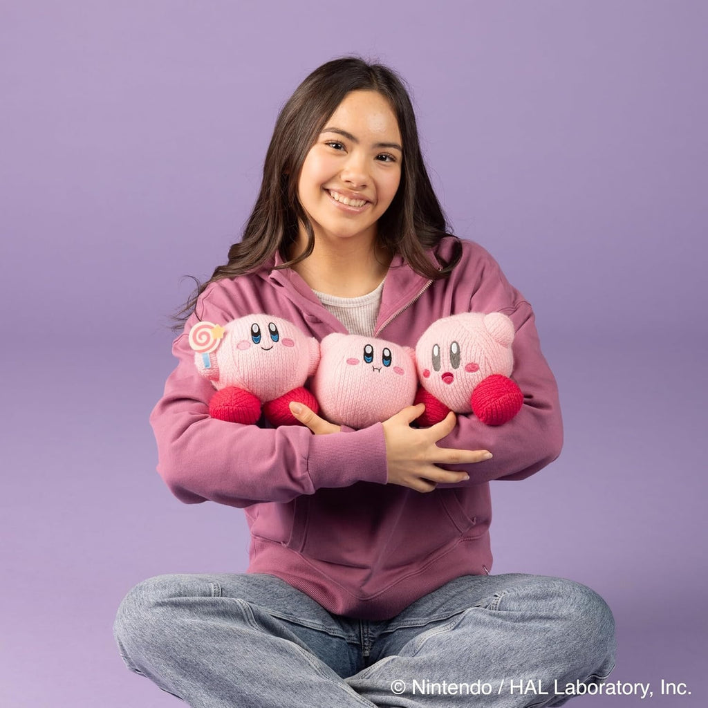Nuiguru Knit Kirby - Kirby With Invincible Candy - Plush Toy - 6 Inch - Fundom