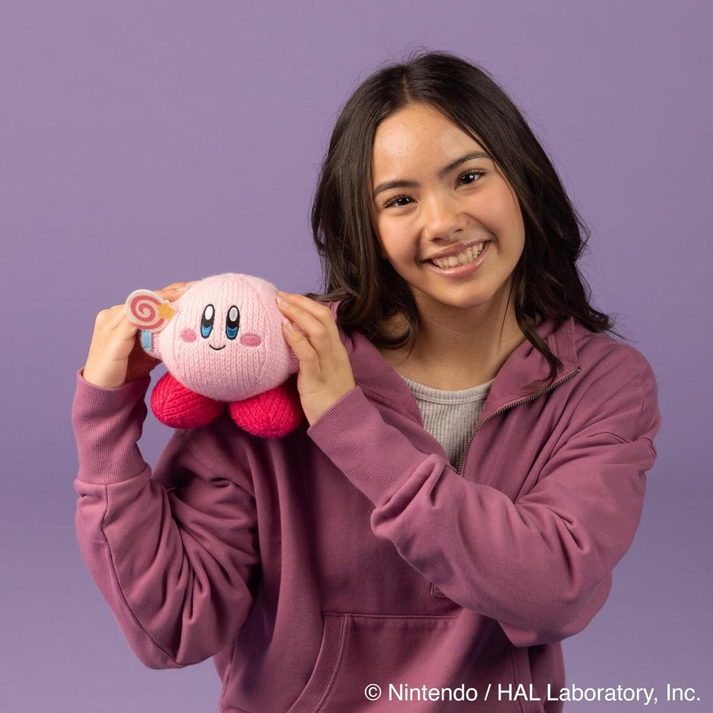 Nuiguru Knit Kirby - Kirby With Invincible Candy - Plush Toy - 6 Inch - Fundom