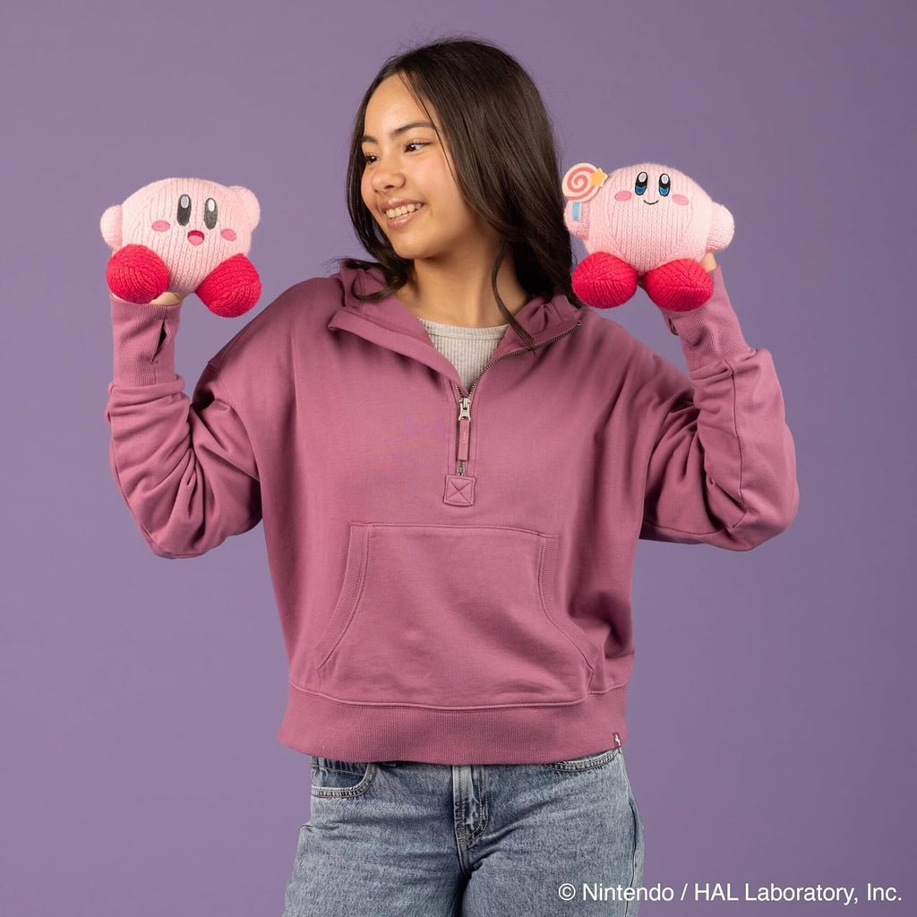 Nuiguru Knit Kirby - Kirby With Invincible Candy - Plush Toy - 6 Inch - Fundom