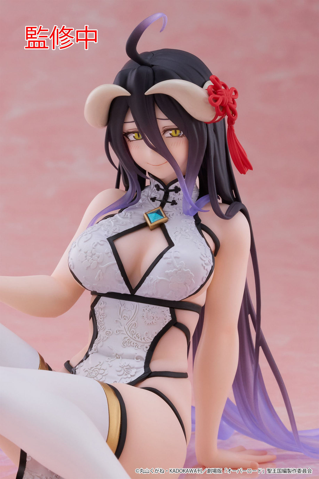 Taito - Overlord - Albedo Chinese Dress Ver. Desktop Cute Prize Figure