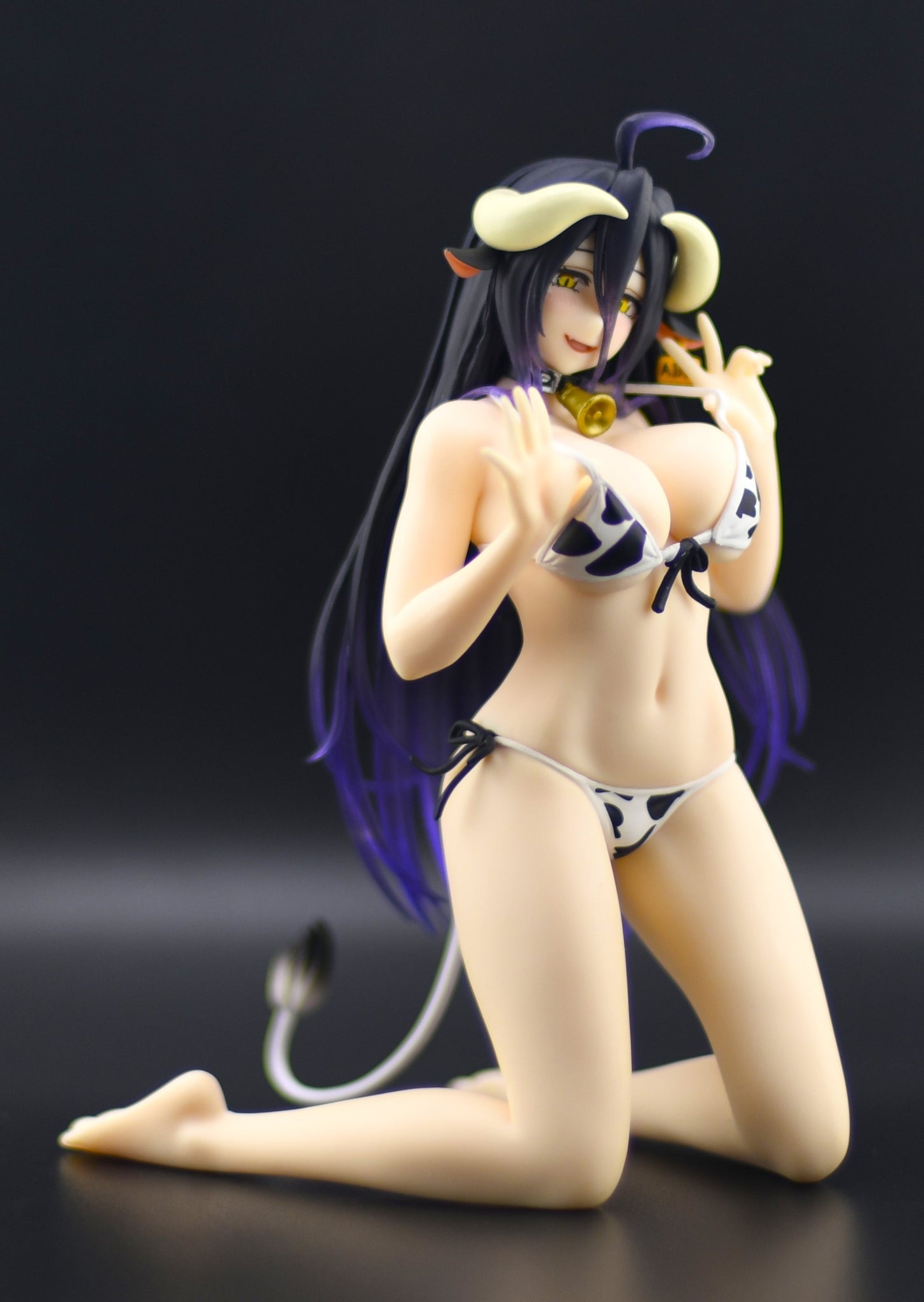 Taito - Overlord - Albedo Cow Print Swimsuit Ver - Desktop Cute Figure - Fundom