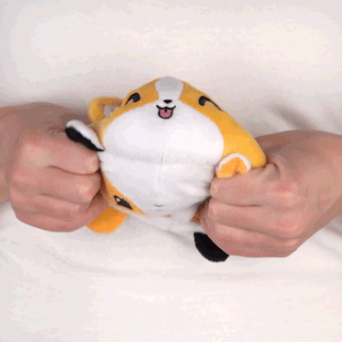 TeeTurtle - Calico Cat and Corgi - Reversible Plush