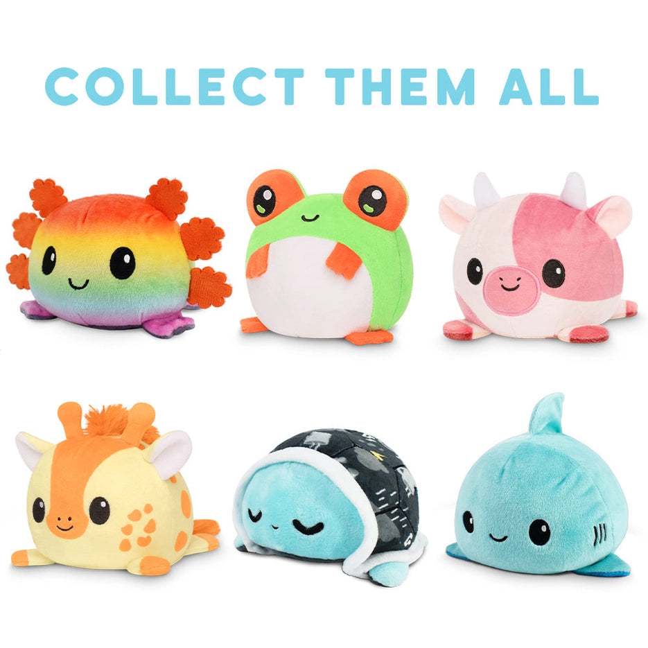 TeeTurtle - Calico Cat and Corgi - Reversible Plush
