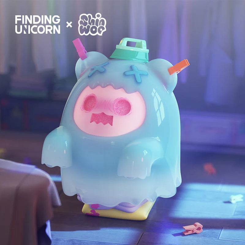 Top Toy Finding Unicorn Shinwoo Ghost Bear House Blind Box Figure