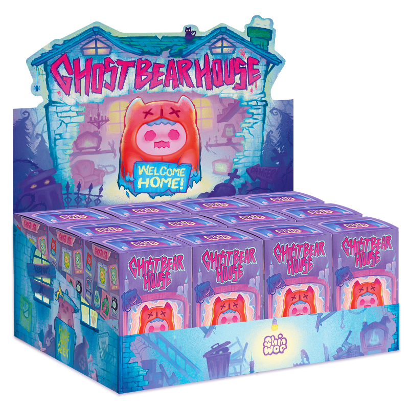 Top Toy Finding Unicorn Shinwoo Ghost Bear House Blind Box Figure