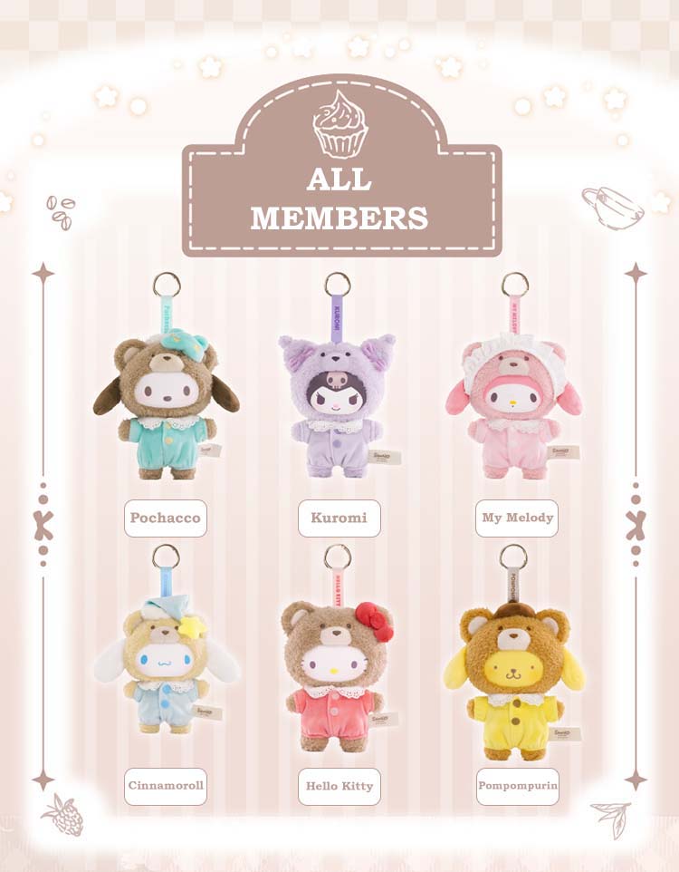 Top Toy Sanrio Characters Latte Baby Plush Mystery Box