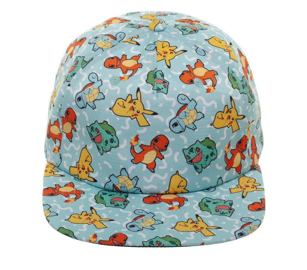 Pokemon - Pikachu and Characters Sublimated Snapback Hat