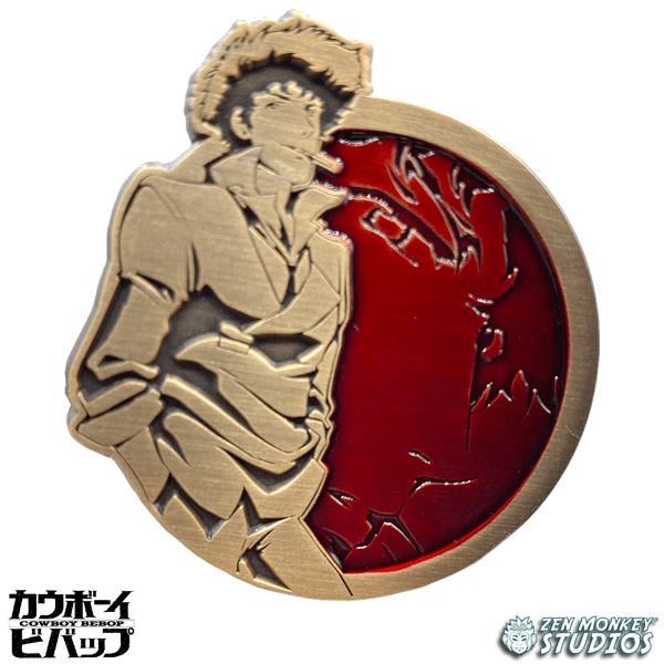 Antique Gold Spike - Cowboy Bebop Portrait Series - Collectible Pin - Fundom