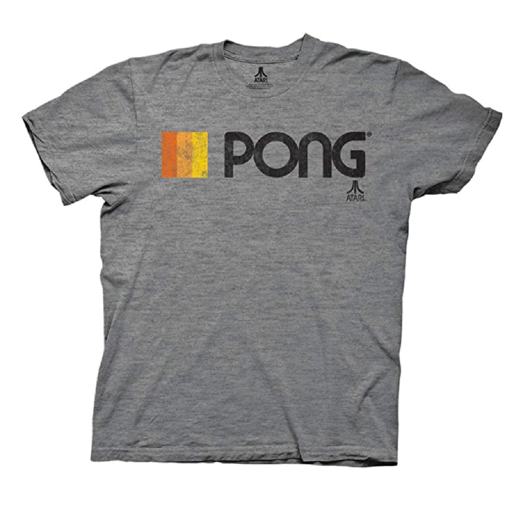 Atari Pong Logo Gamer Adult T-Shirt - Fundom