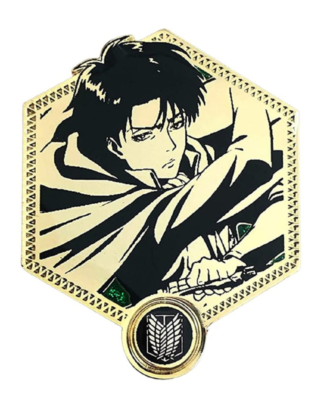Attack on Titan Captain Levi - Golden Series Anime Enamel Pin - Fundom