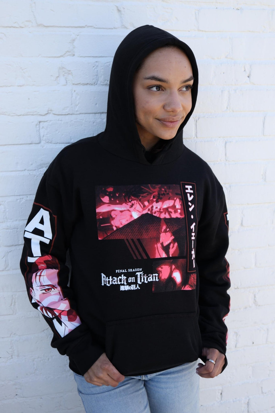 Attack On Titan Final Season Eren Yeager Titan Collage Licensed Adult Hoodie - Fundom