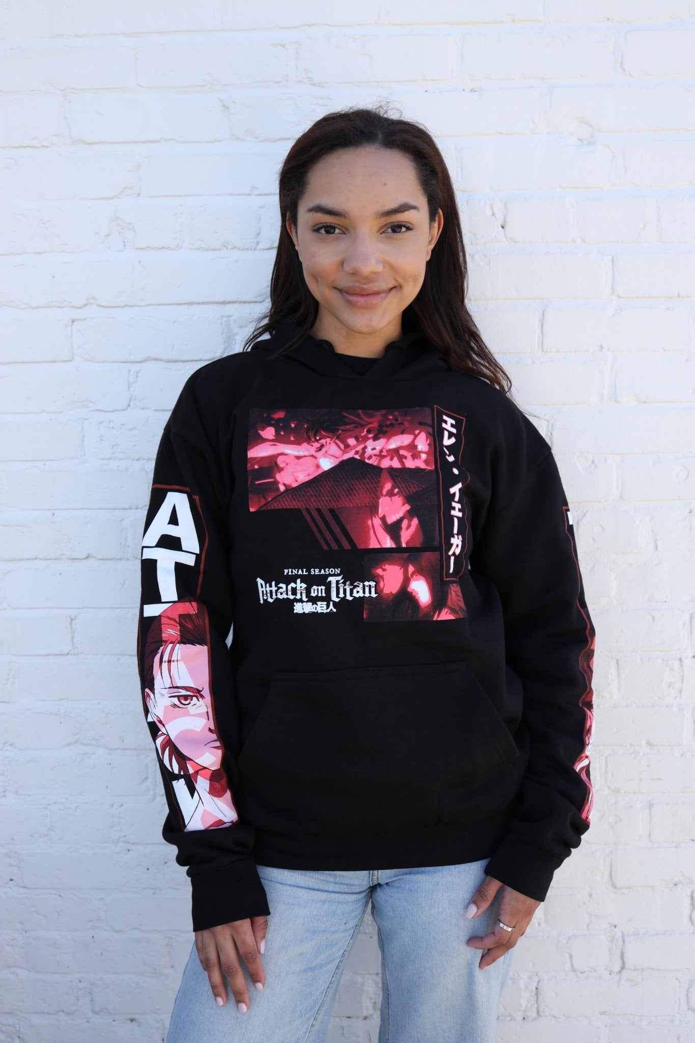 Attack On Titan Final Season Eren Yeager Titan Collage Licensed Adult Hoodie - Fundom