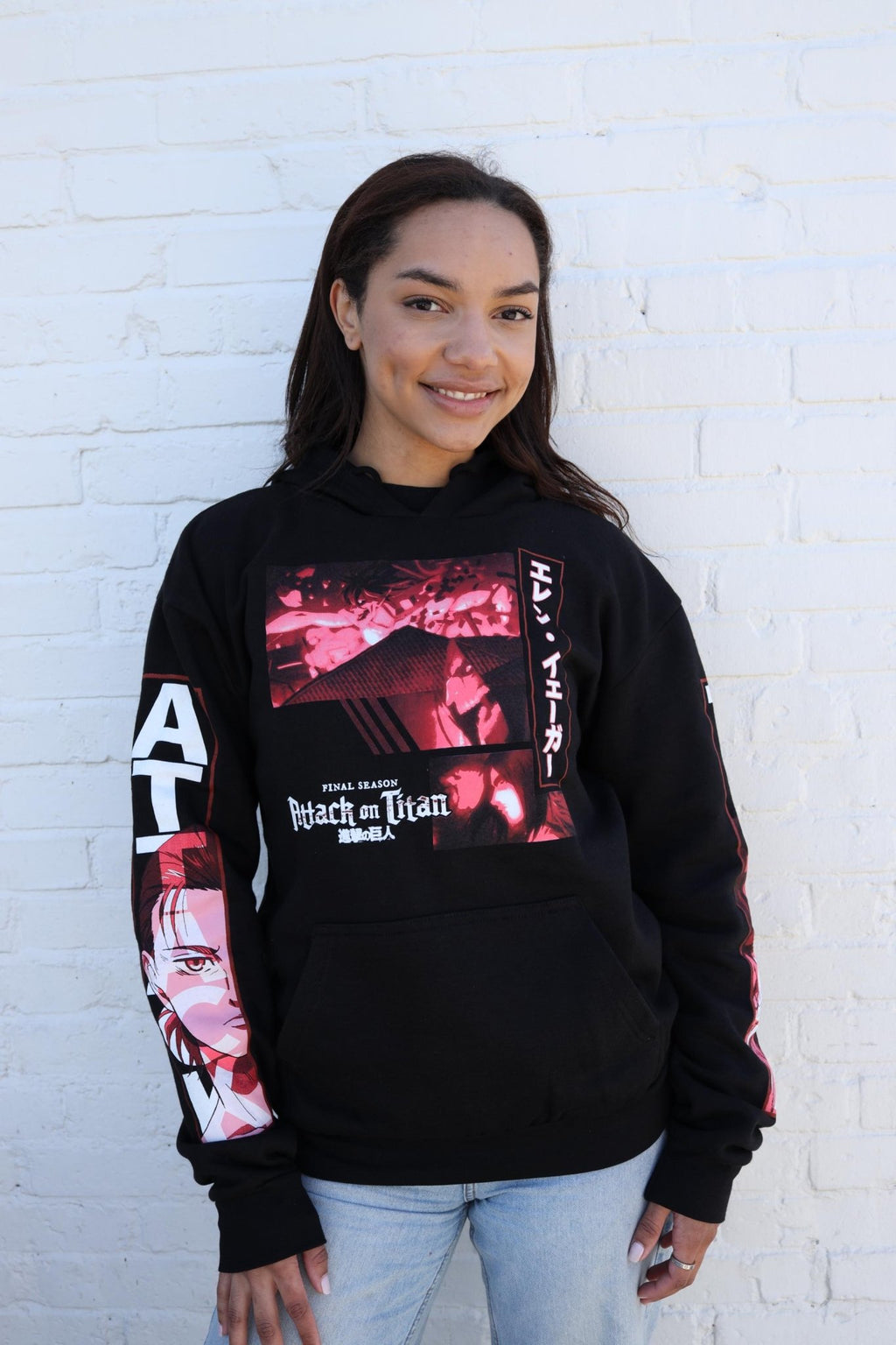 Attack On Titan Final Season Eren Yeager Titan Collage Licensed Adult Hoodie - Fundom