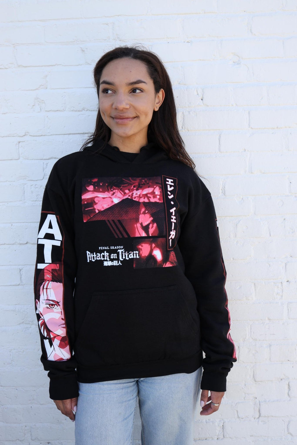 Attack On Titan Final Season Eren Yeager Titan Collage Licensed Adult Hoodie - Fundom