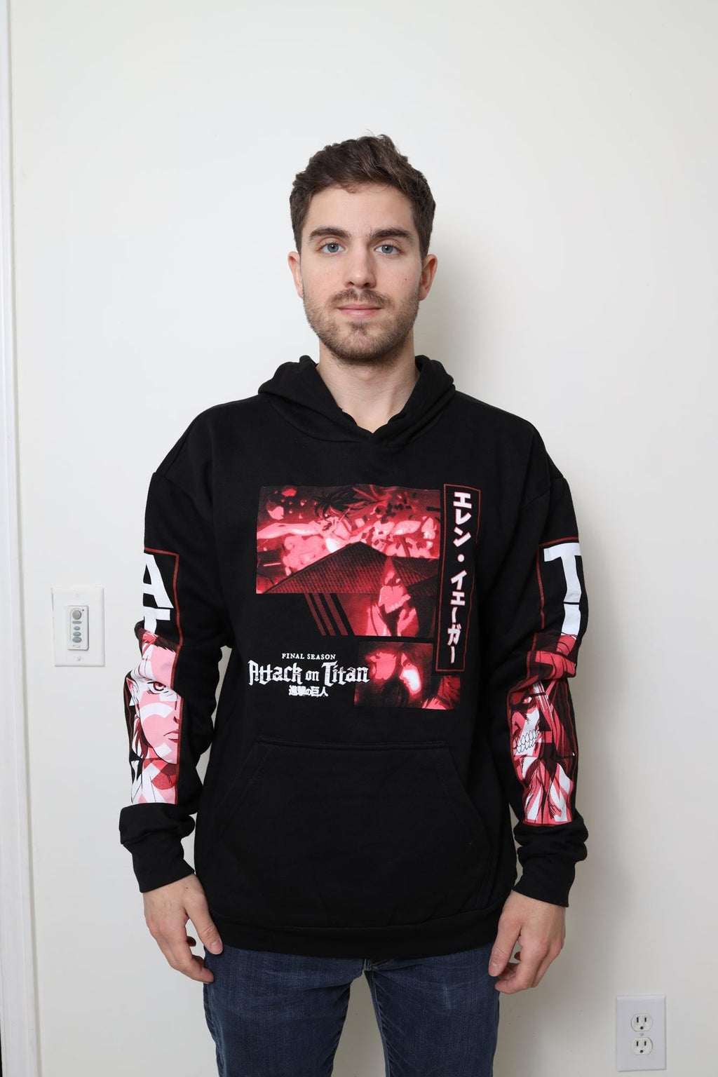 Attack On Titan Final Season Eren Yeager Titan Collage Licensed Adult Hoodie - Fundom