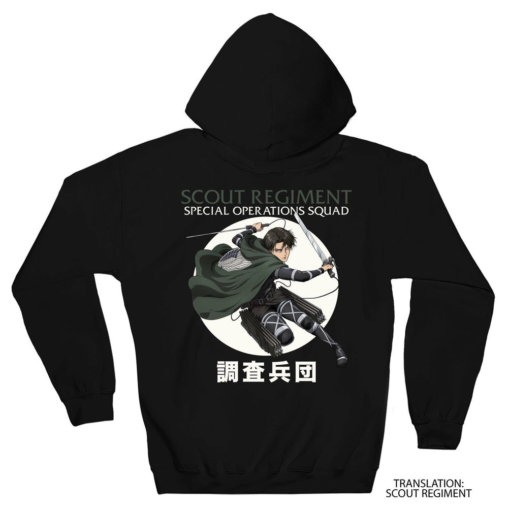 Attack On Titan Levi Ackerman Scout Regiment Officially Licensed Adult Hoodie - Fundom