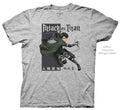 Attack On Titan Levi Ackerman Strongest Soldier Officially Licensed Adult Heather T-Shirt - Fundom