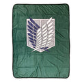 Attack On Titan Survey Corps Anime Fleece Throw Blanket 45in. By 60in. - Fundom