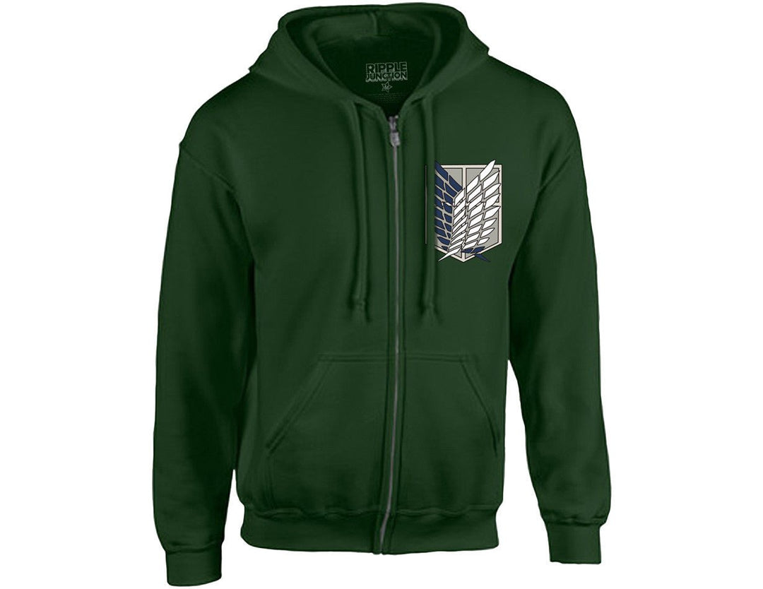 Attack On Titan Survey Corps Logo Anime Adult Hoodie - Fundom