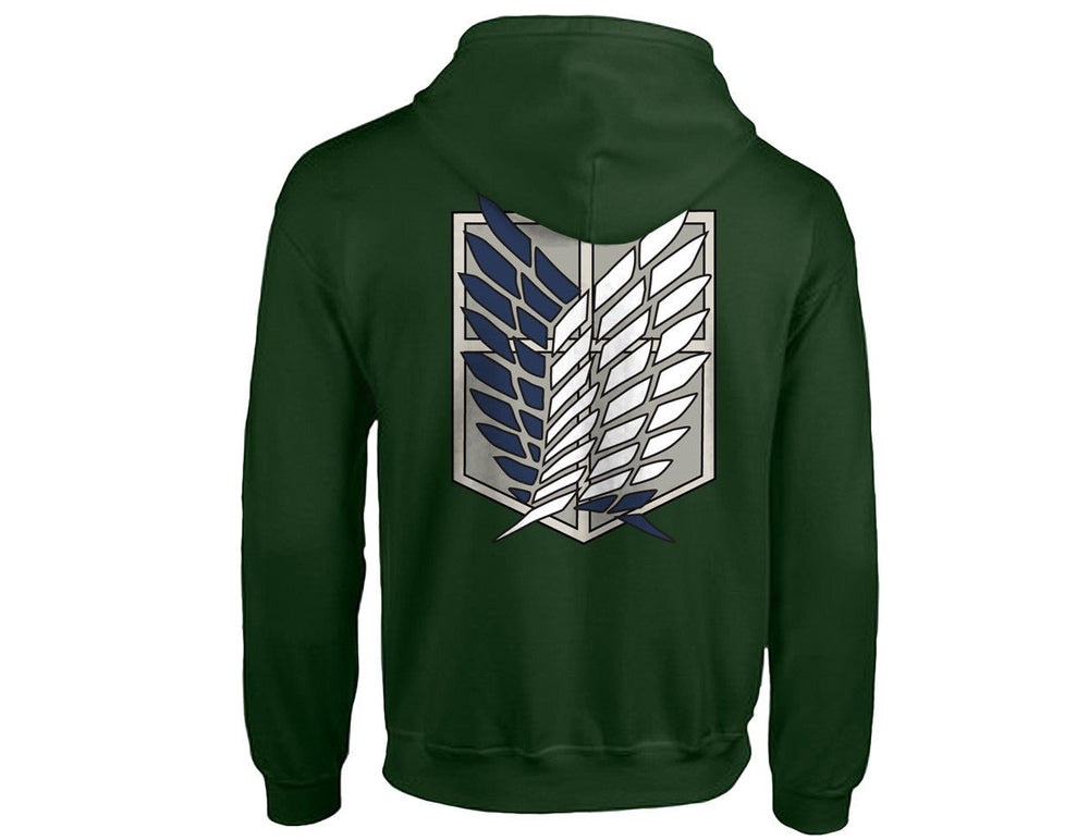 Attack On Titan Survey Corps Logo Anime Adult Hoodie - Fundom