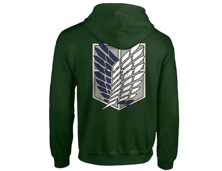 Attack On Titan Survey Corps Logo Anime Adult Hoodie - Fundom
