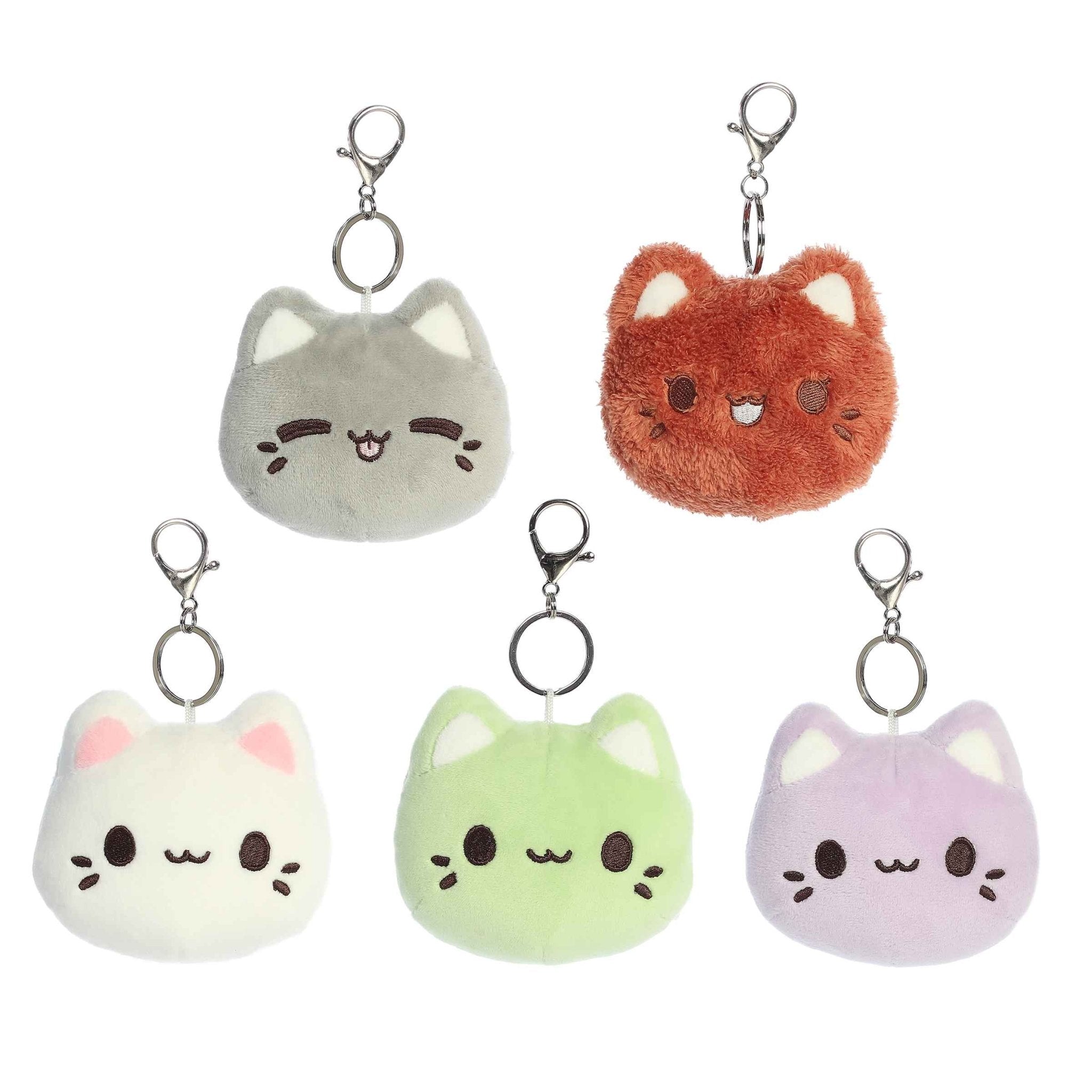 Aurora - Tasty Peach - 4" Meowchi Face Blind Bag Keychain - Fundom