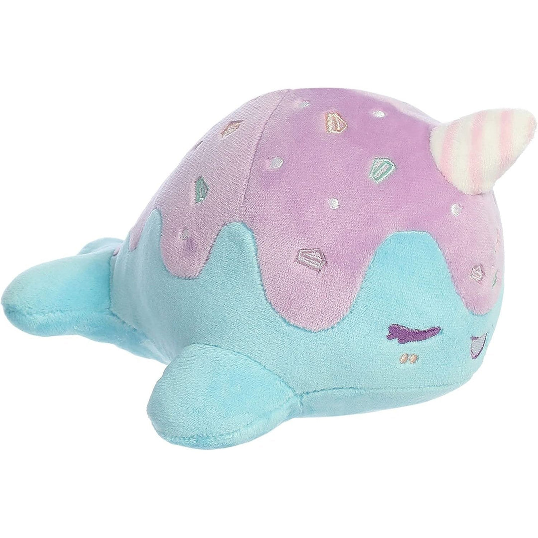 Aurora - Tasty Peach - 7" Birthday Cake Nomwhal Plush - Fundom