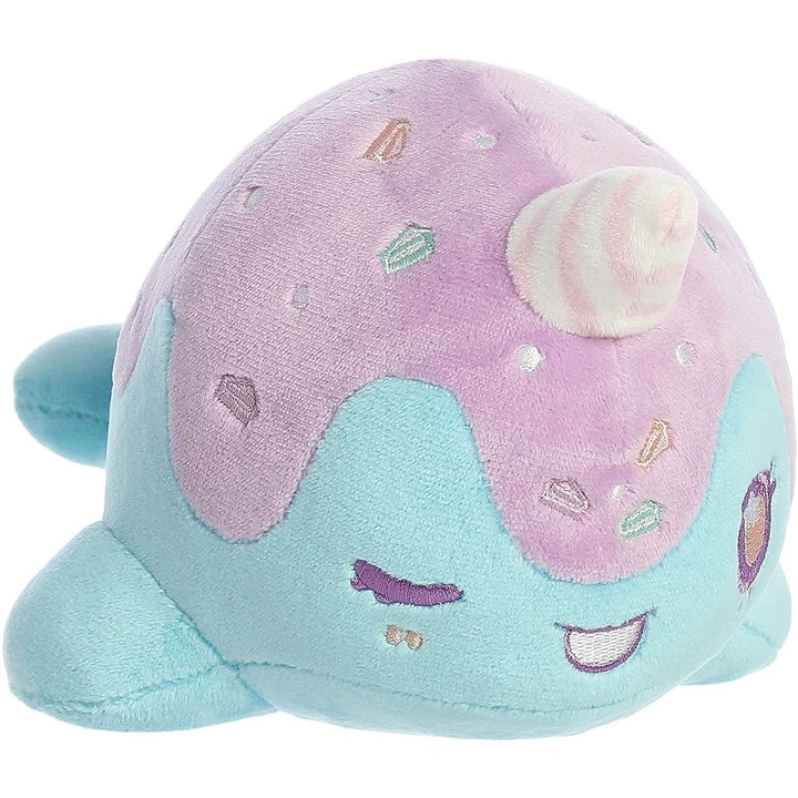 Aurora - Tasty Peach - 7" Birthday Cake Nomwhal Plush - Fundom