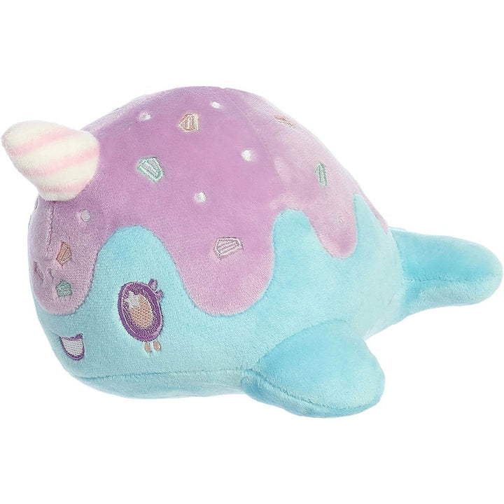 Aurora - Tasty Peach - 7" Birthday Cake Nomwhal Plush - Fundom