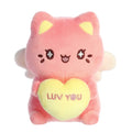 Aurora - Tasty Peach - Dark Pink Candy Heart Meowchi 7" Plush - Fundom