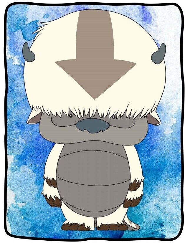 Avatar The Last Airbender Appa Nickelodeon Fleece Throw Blanket 45in by 60in - Fundom