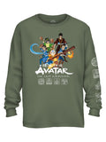 Avatar The Last Airbender Group Ready Nickelodeon Adult Long Sleeve T-Shirt - Fundom