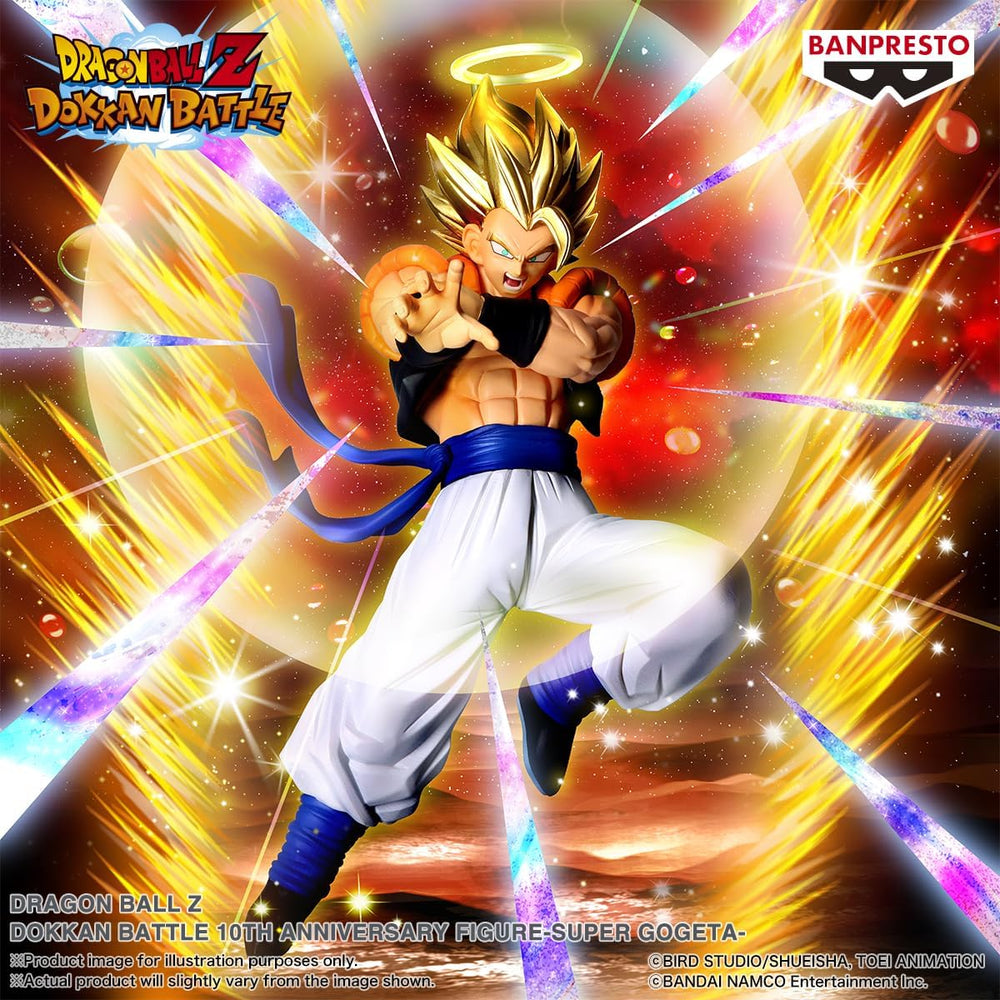 Banpresto - Dragon Ball Z - Super Gogeta Dokkan Battle 10th Anniversary Figure - Fundom