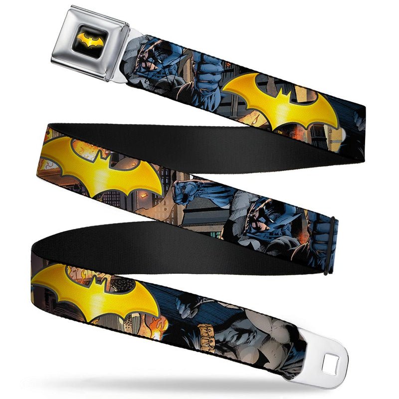 Batman Bat Shield Urban Legend Action Pose Full Color Seatbelt Belt - Fundom