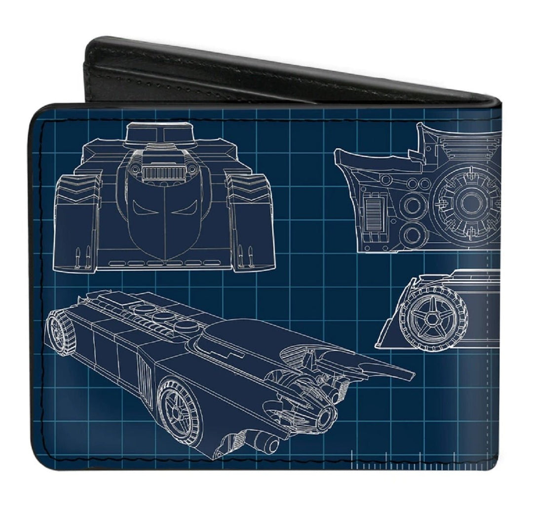 Batman Batmobile Blueprint Tech Turns DC Universe Bifold Wallet - Fundom