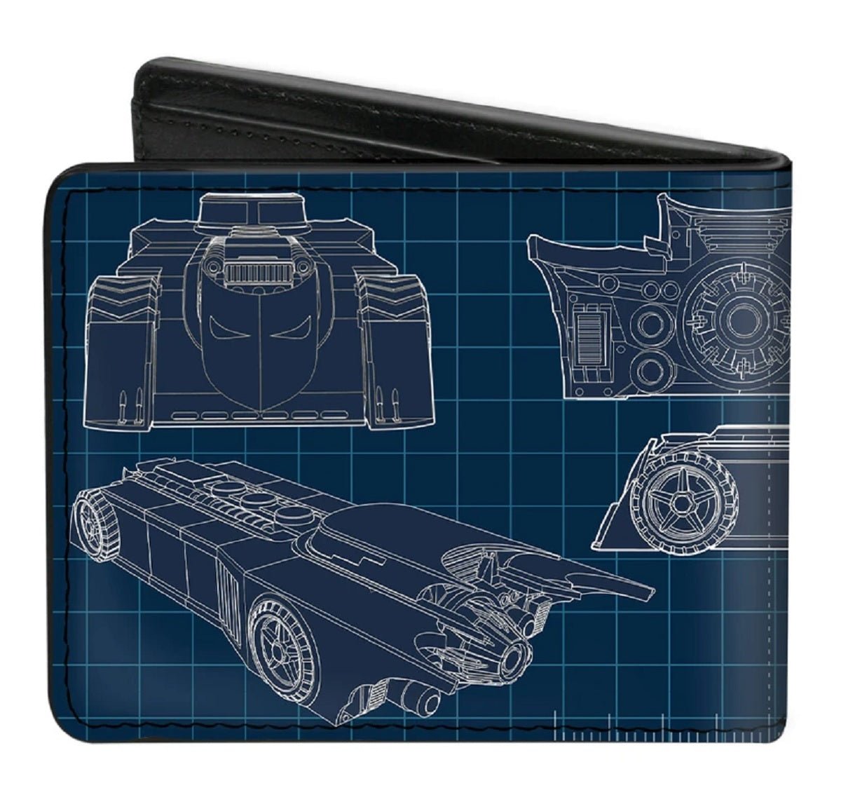 Batman Batmobile Blueprint Tech Turns DC Universe Bifold Wallet - Fundom