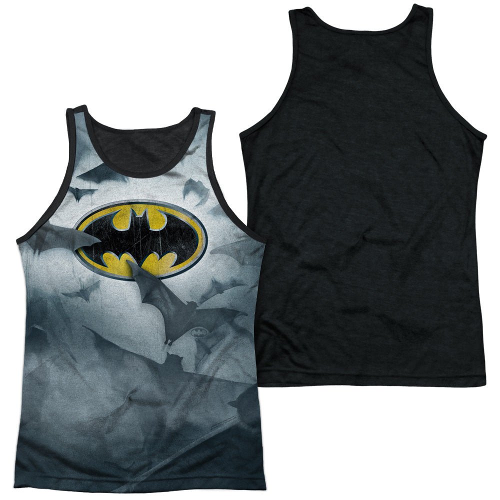 Batman Bats And Symbol Logo DC Comics Sublimation Adult Tank Top - Fundom