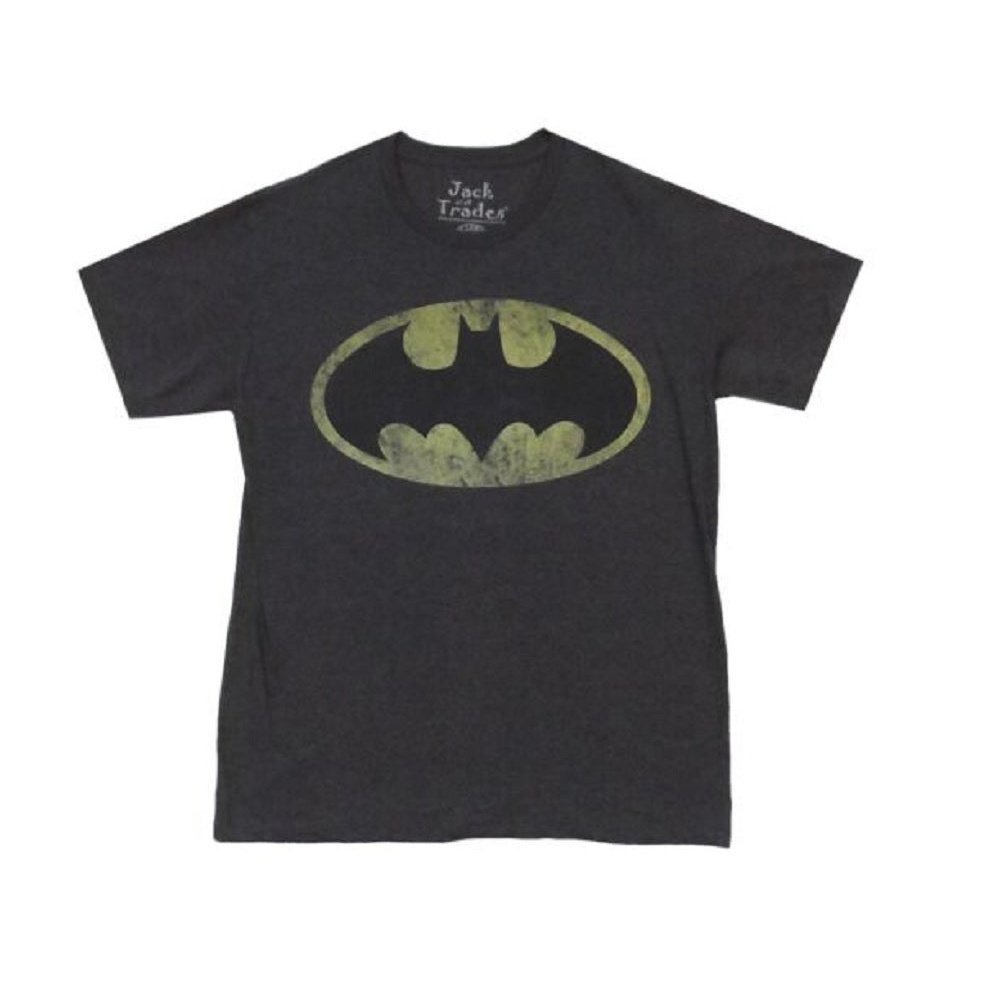 Batman Distressed Logo DC Comics Premium Adult T-Shirt - Fundom