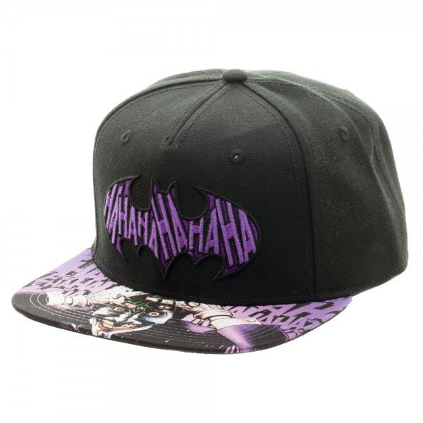 Batman Joker Ha Ha Ha Sublimated Bill Snapback Hat - Fundom