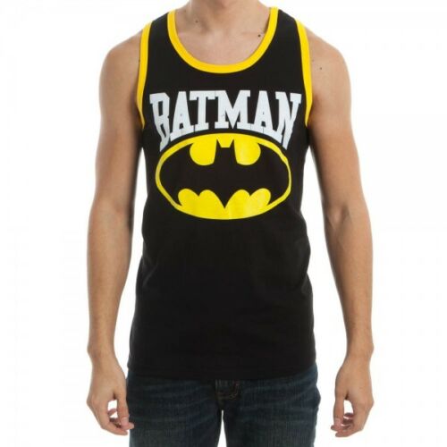 Batman Logo Symbol DC Comics Adult Contrast Tank Top - Fundom