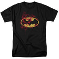 Batman Logo With The Joker Graffiti DC Adult T-Shirt - Fundom