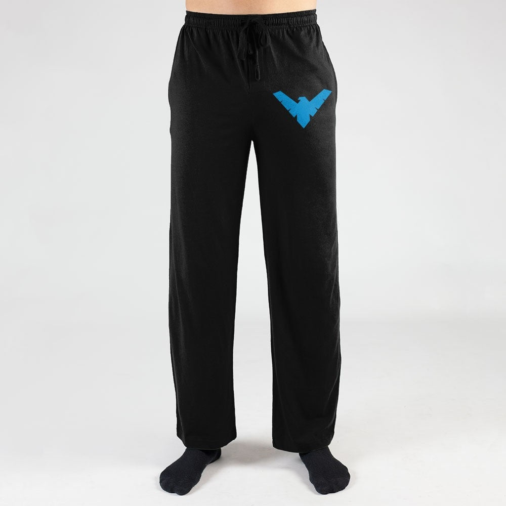 Batman Nightwing Logo DC Comics Pajama Sleep Pants - Fundom
