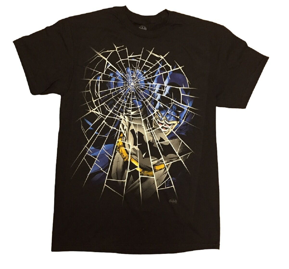 Batman Punching Glass DC Comics Adult T-Shirt - Fundom