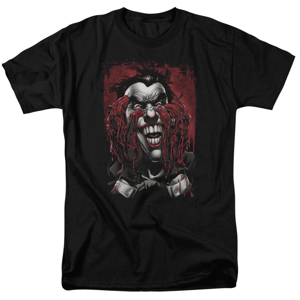 Batman The Joker Crazed Neal Adams DC Comics Adult T-Shirt - Fundom