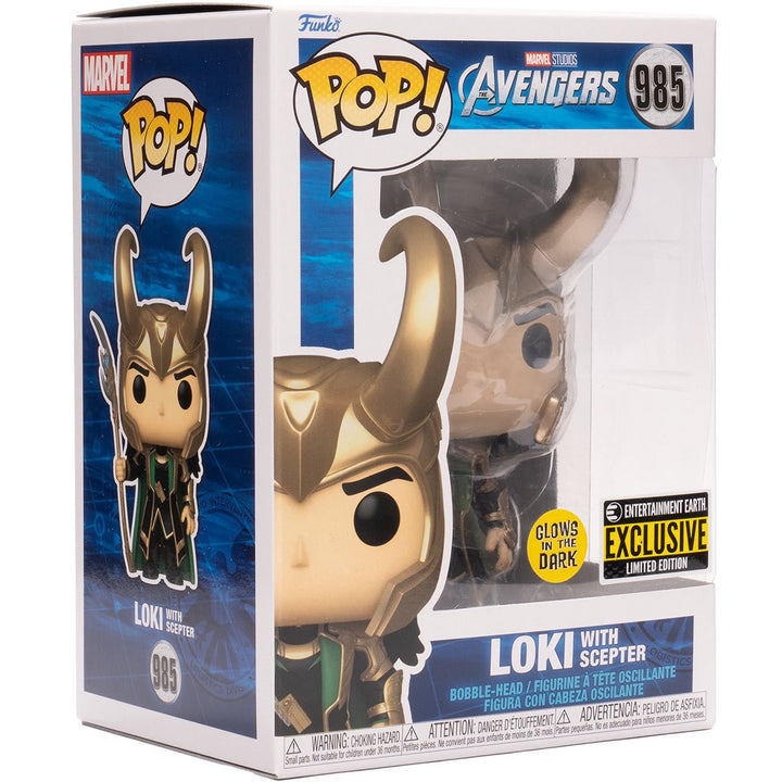 Funko Pop! Marvel: Avengers - Loki with Scepter Entertainment Earth Exclusive