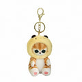 Mofusand Bee Cat Plush Keychain
