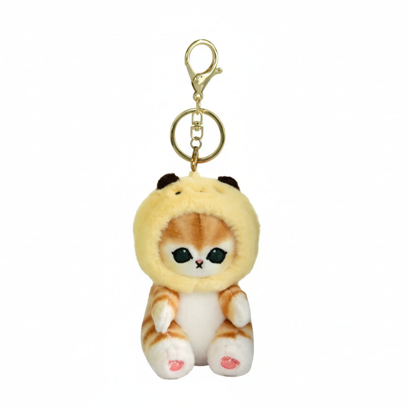 Mofusand Bee Cat Plush Keychain