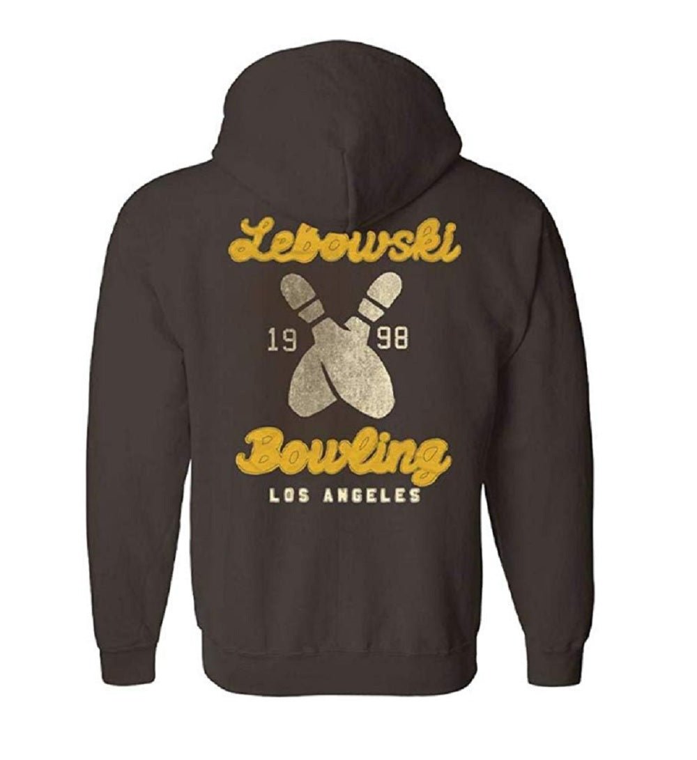 Big Lebowski Adult Unisex Bowling Zip Full Zip Fleece Hoodie - Fundom